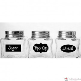 lote 36 etiquetas adhesivas vinilo pizarra