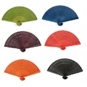 Abanico de madera calado 20 cm