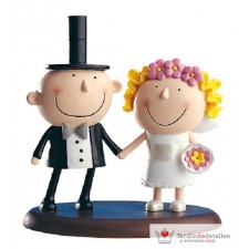 Figura pastel novios diver