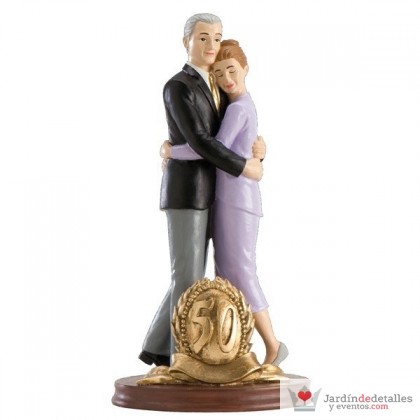 Figura pastel boda 50 aniversario