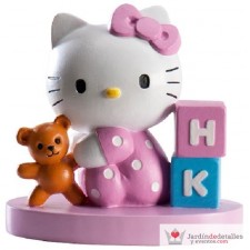 Figura pastel hello kitty con osito