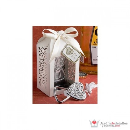 Abridor de botellas corazón