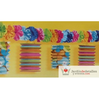 GUIRNALDA FAROLES HAWAIANOS 