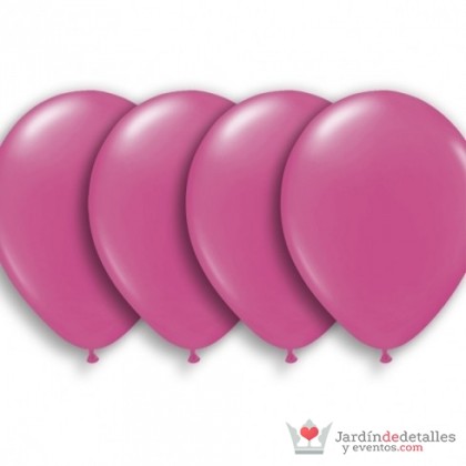 10 globos rosa 30 cm