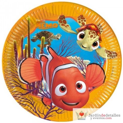 8 platos nemo 23 cm.