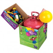 BOTELLA HELIO DESECHABLE PEQUEÑA 30 GLOBOS