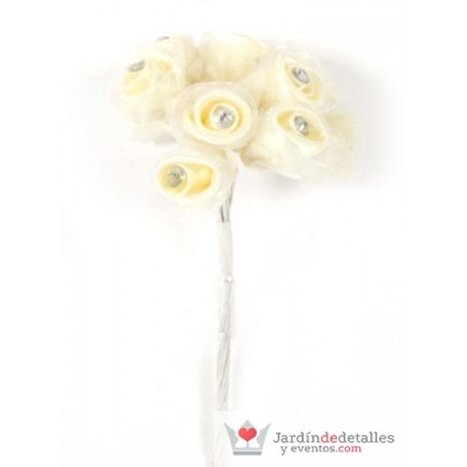 CIERRE FLORES DECORADAS 12 UDS