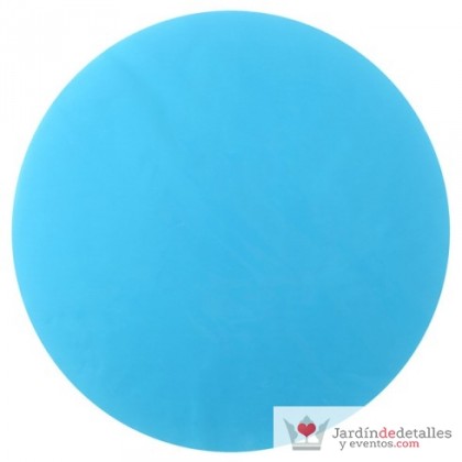 Bajo plato turquesa 34 cm. 6 unidades