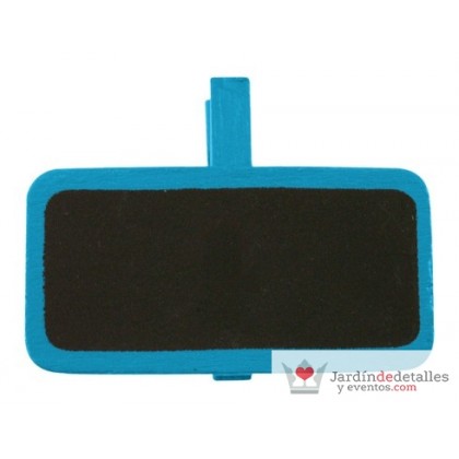 PIZARRITA AZUL CON PINZA 12 UNIDADES