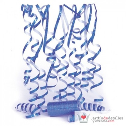 serpentina azul 12 unidades