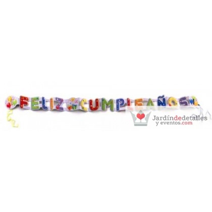 guirnalda feliz cumpleaños