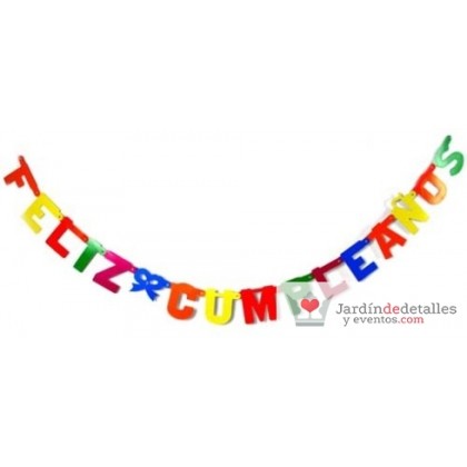 letras feliz cumpleaños en colores