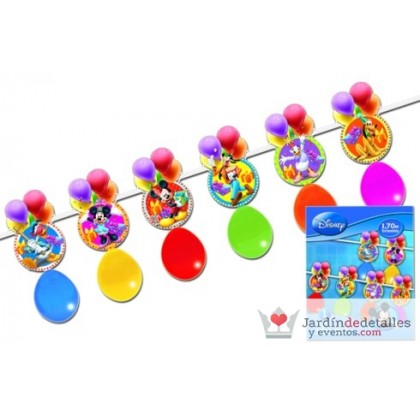 guirnalda globos disney