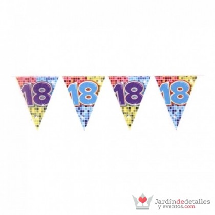 banderín 18 cumpleaños