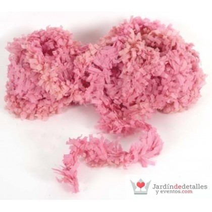 GUIRNALDA ROSA PAPEL 6,5 CM 10 METROS
