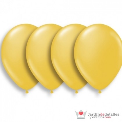 globos amarillos  30 cm. 10 unidades