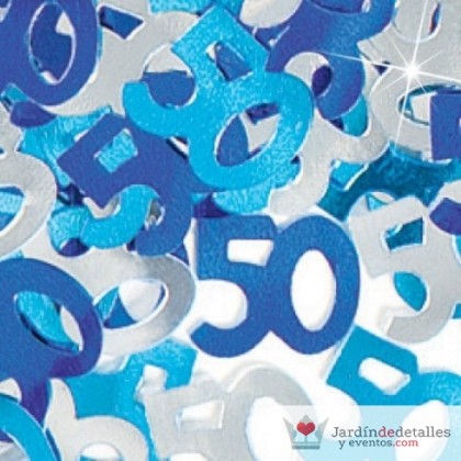 Confetti nº 50 azul