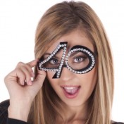 gafas 40 cumpleaños negras