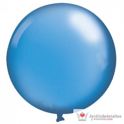 globo gigante azul