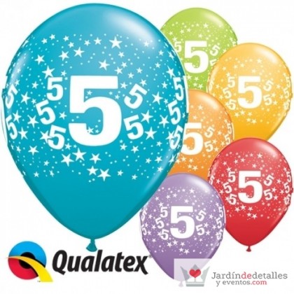 globos nº 5  6 unidades