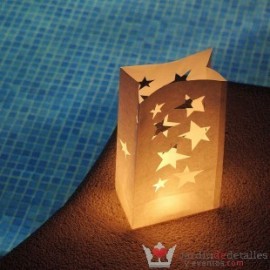 Bolsa papel luminaria estrellas