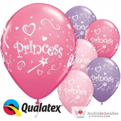 globos princesas 6 unidades