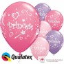 globos princesas 6 unidades
