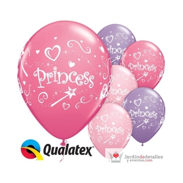 globos princesas 6 unidades