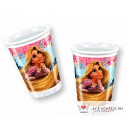 vasos rapunzel 10 unidades