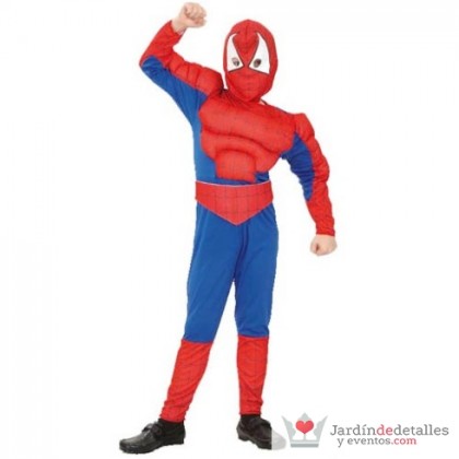 disfraz hombre araña musculoso (7 - 9 años)