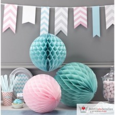 Pompones de papel nido 
