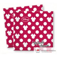 Servilletas minnie topos para fiestas infantiles (20 unidades)