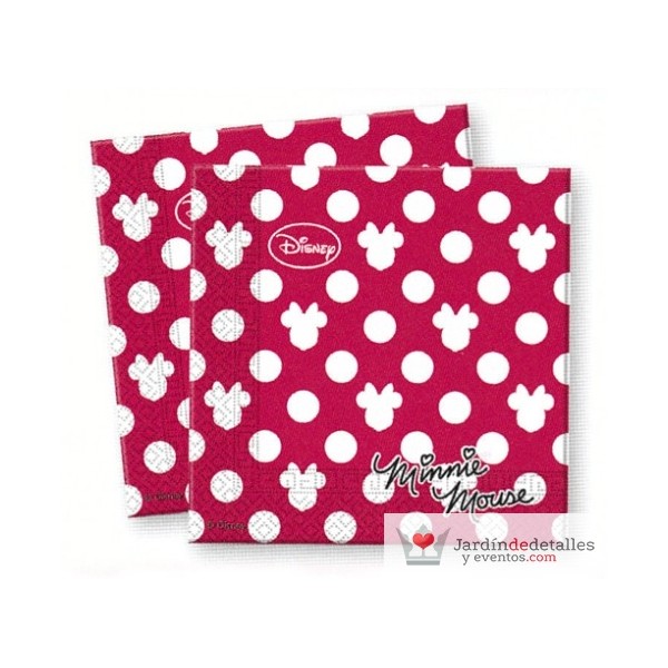 servilletas minnie topos 20 unidades
