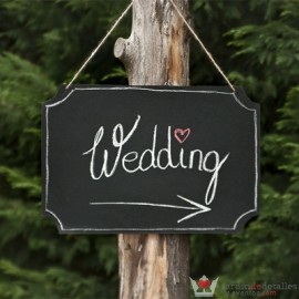 pizarra para boda