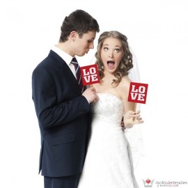 Cartel novios "love"