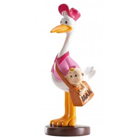 Figura Pastel Cigüeña Mensajera